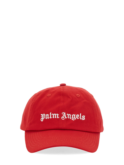 Shop Palm Angels Baseball Cap In Red