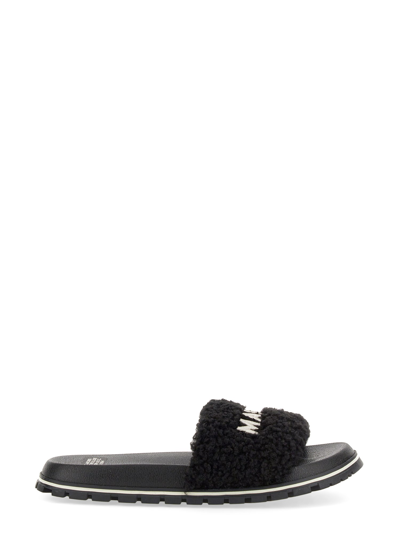 Shop Marc Jacobs Sandal The Teddy In Black