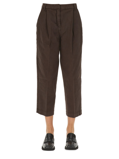 Shop Ymc You Must Create Cropped Pants In Brown