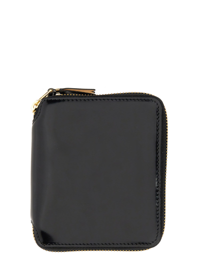 Shop Comme Des Garçons Glossy Leather Wallet In Black
