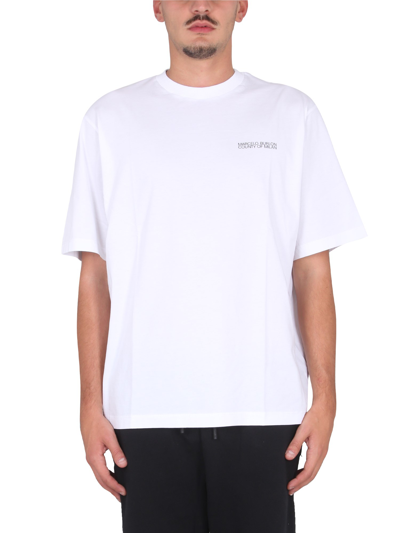 Shop Marcelo Burlon County Of Milan Crewneck T-shirt In White