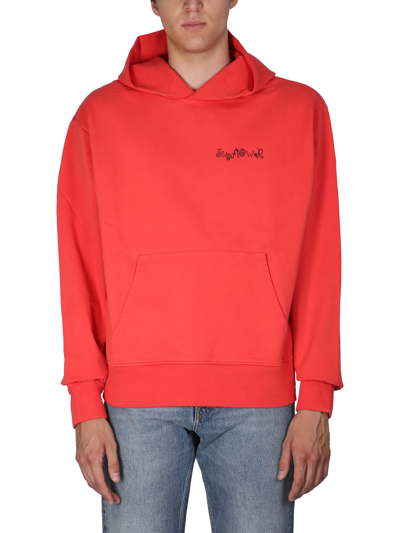 Sunflower Sweatshirt With Logo Embroidery In Red