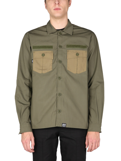 Arkair Chest-pocket Long-sleeve Shirt In Green
