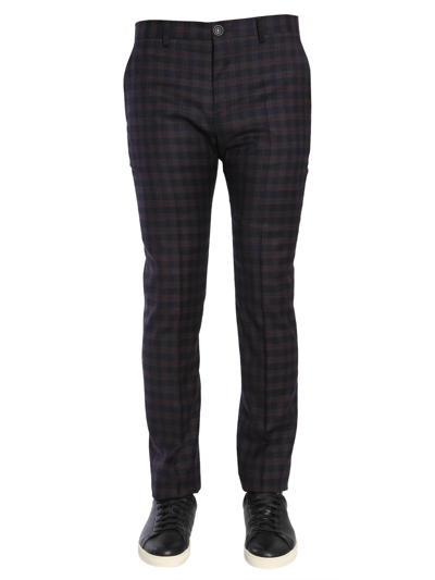Shop Ps By Paul Smith Slim Fit Trousers In Blue