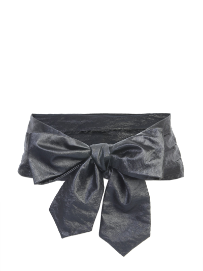 Philosophy Di Lorenzo Serafini Soft Belt With Bow In Black