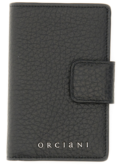 Shop Orciani Leather Wallet In Black