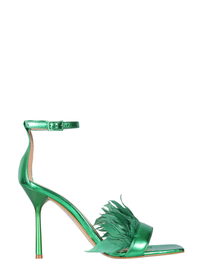 Shop Leonie Hanne X Liu Jo "camelia" Sandals In Green