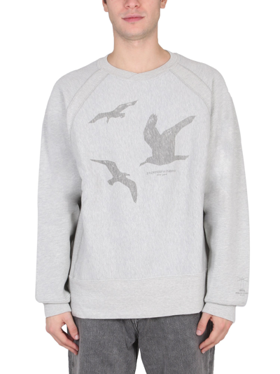 Shop Engineered Garments Crewneck Sweatshirt In Grey