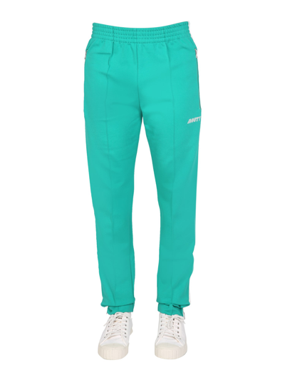 Mouty Logo Embroidery Jogging Pants In Green