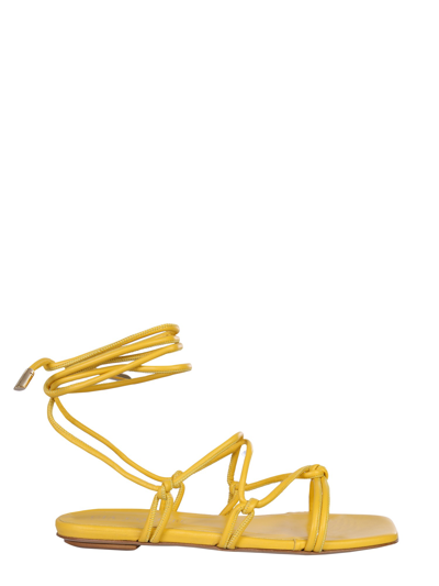 Shop Gia Borghini "beautiful" Sandals In Yellow