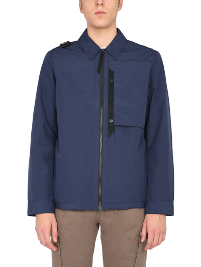 Shop Ma.strum "tpr" Jacket In Blue