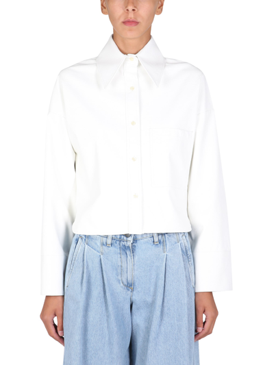 Shop Jejia "aly Baby" Shirt Jacket In White