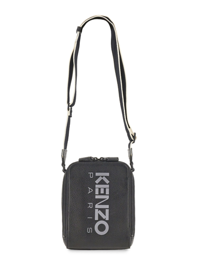 Shop Kenzo Shoulder Bag With Logo In Black
