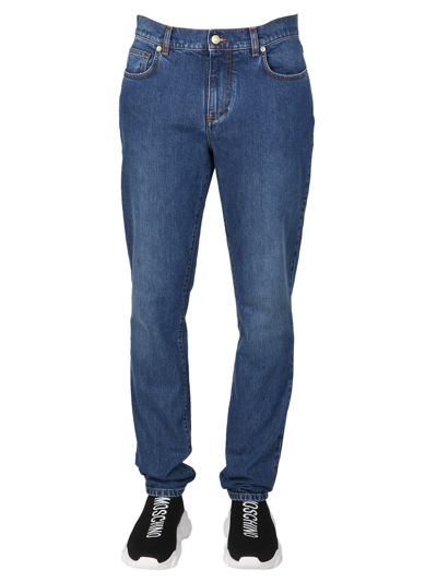 Shop Moschino Jeans In Denim In Blue