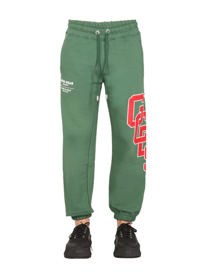 Shop Gcds Jogging Pants In Green