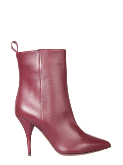 Shop L'autre Chose Tubular Boots In Bordeaux