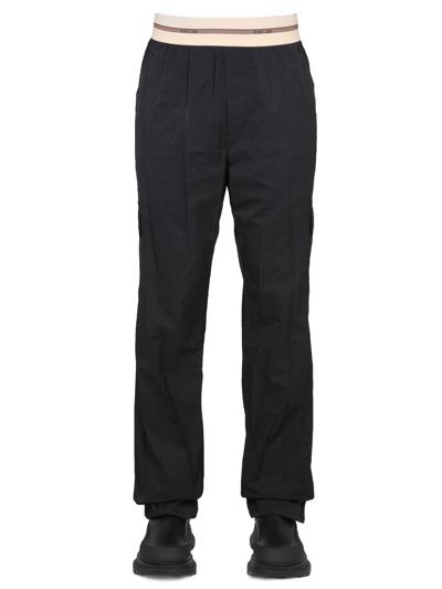 Shop Helmut Lang Nylon Pants In Black