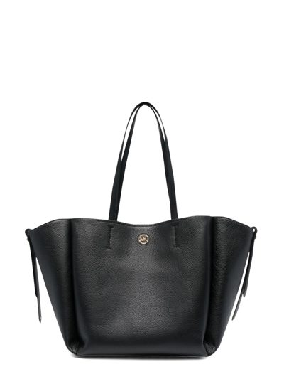 Shop Michael Michael Kors Freya Large Tote Bag In Black