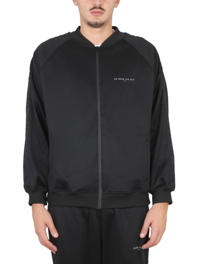 Ih Nom Uh Nit Illustrative-print Bomber Jacket In Black