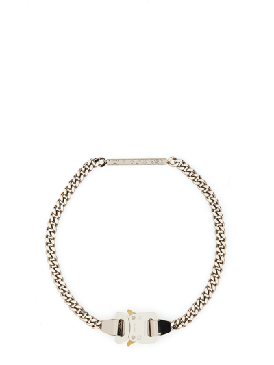 Shop Alyx Logo Necklace In Silver