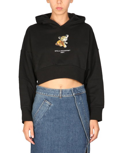 Shop Stella Mccartney "tiger" Sweatshirt In Black
