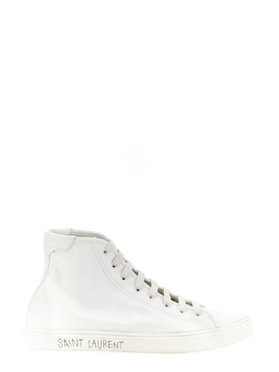 Shop Saint Laurent Malibu Media Sneaker In White
