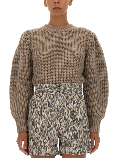 Shop Isabel Marant "pacey" Shirt In Beige