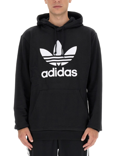 Shop Adidas Originals Hoodie In Black