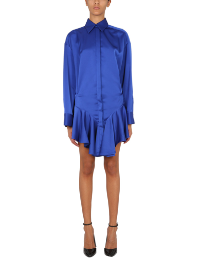 Shop Attico Mini Dress ''candice'' In Blue