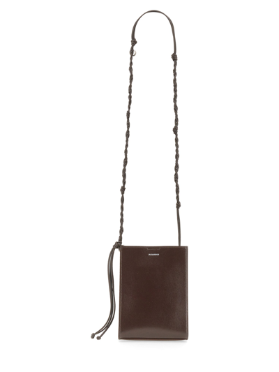 Shop Jil Sander Tangle Shoulder Bag In Brown
