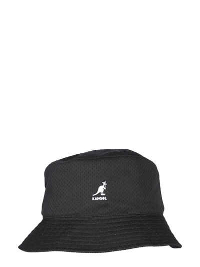 Shop Kangol Logo Patch Bucket Hat In Black