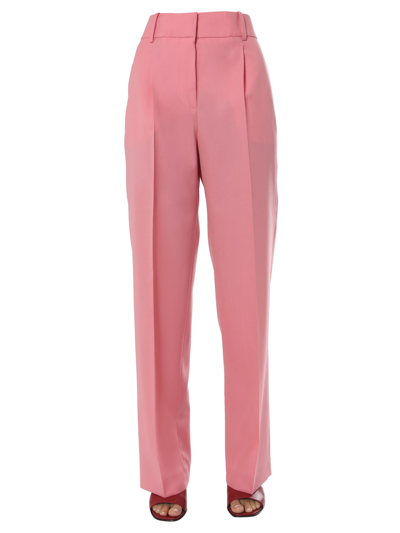 Givenchy Wide Wool Pants In Pink In Pink