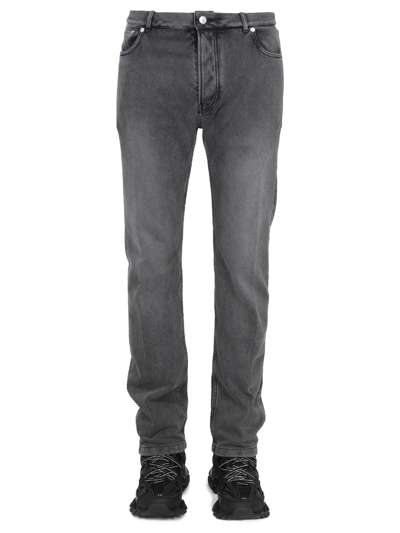 Balenciaga Dirty Blue Jeans In Black