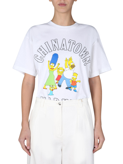 Shop Chinatown Market X The Simpsons "family Simpson" T-shirt In White
