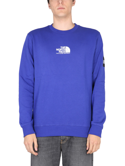 The North Face Fine Crew Neck Sweatshirt Blue ModeSens