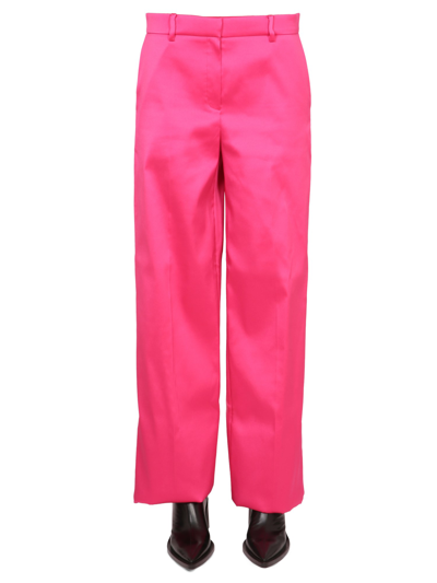 Shop Magda Butrym Wide Leg Pants In Fuchsia