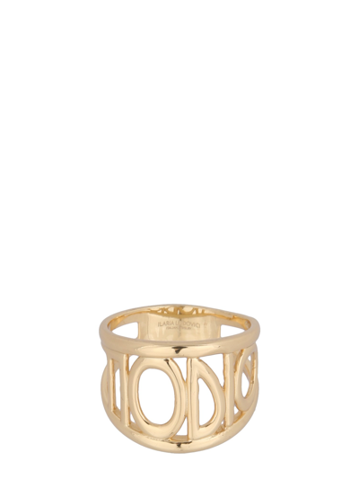 Shop Ilaria Ludovici Jewelry I Hate You Ring In Gold