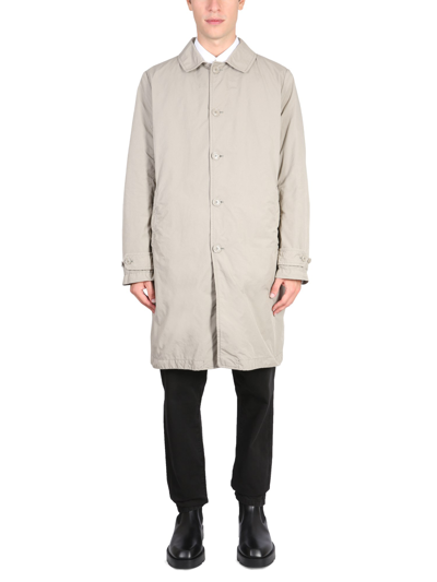 Shop Aspesi Trench Coat With Buttons In Beige