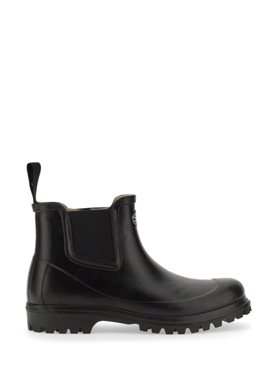 Shop Superga Rubber Boot In Black