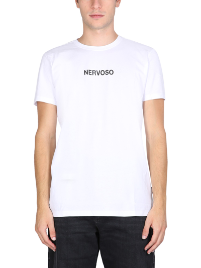 Shop Aspesi "nervoso" T-shirt In White