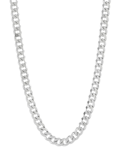 Shop Saks Fifth Avenue Made In Italy Men's Sterling Silver Curb Chain Necklace