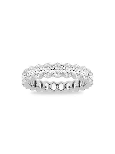 Saks Fifth Avenue Women's Build Your Own Collection Platinum & Lab Grown Oval Diamond Eternity Band In 2 Tcw Platinum