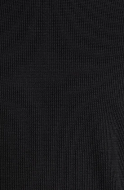 Shop Vince Regular Fit Long Sleeve Thermal Top In Black