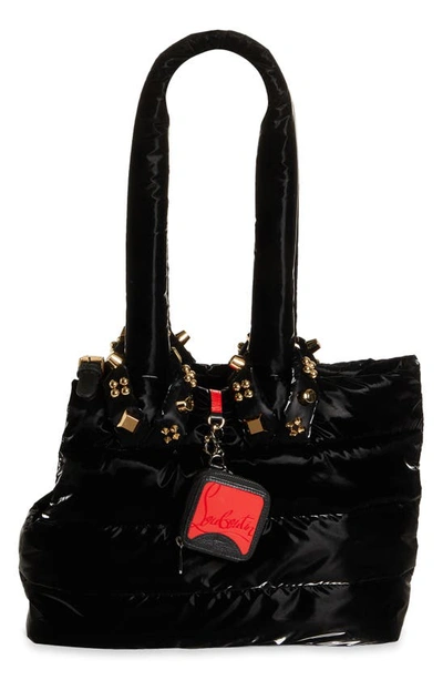 Shop Christian Louboutin Leather Dog Poop Bag Holder In Black/ Loubi