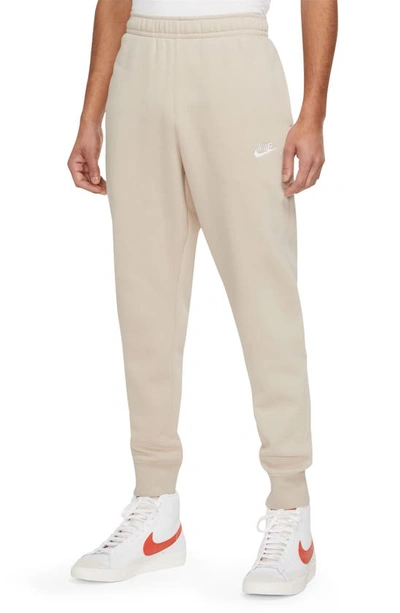 Shop Nike Club Pocket Fleece Joggers In Rattan/ Rattan/ White