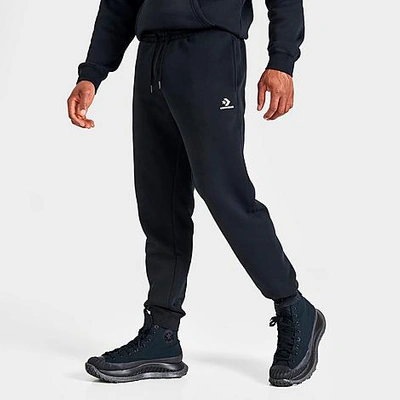 Kabelbane Jordbær Skifte tøj Converse Go-to Embroidered Star Chevron Fleece Sweatpants In Black |  ModeSens