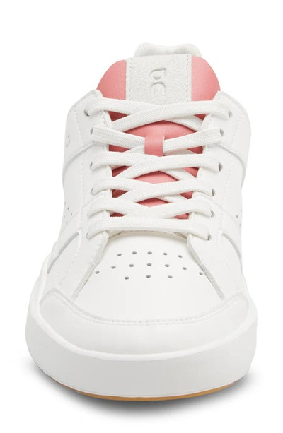 Shop On The Roger Clubhouse Tennis Sneaker In White/ Rosewood