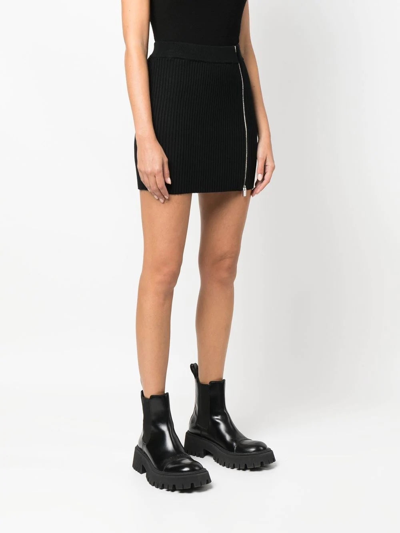 Shop Alyx 1017  9sm Women Knit Zip Skirt In Black