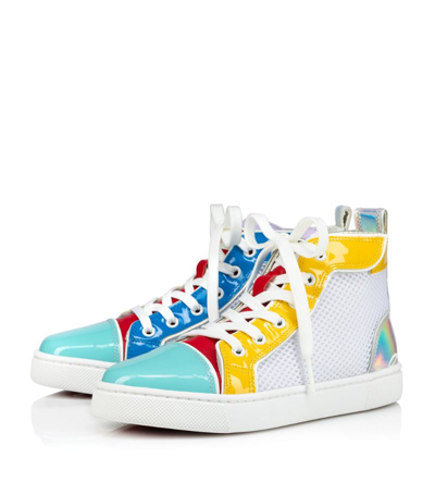 Shop Christian Louboutin Funnytopi Patent High-top Sneakers In Multi