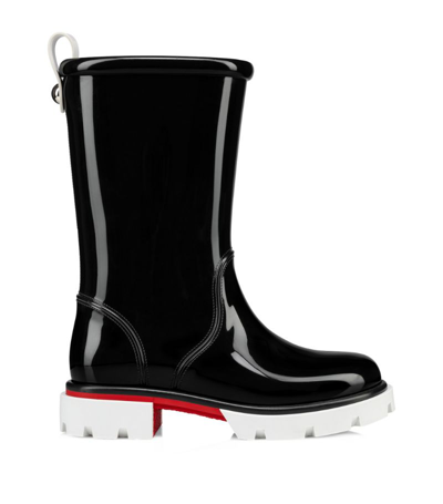 Shop Christian Louboutin Toy Pluie Patent Boots In Red